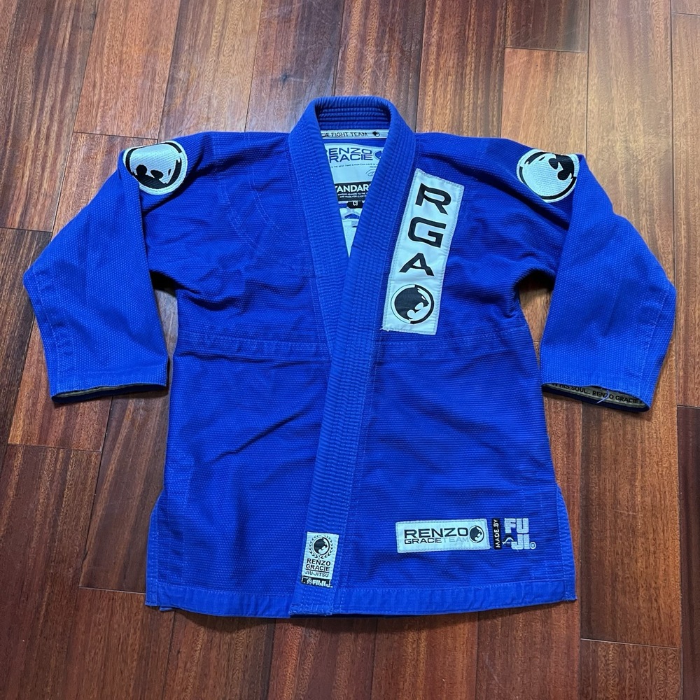 Fuji Gi Mens C1 Blue Renzo Gracie Standard BJJ Kimono Martial Arts Uniform Top